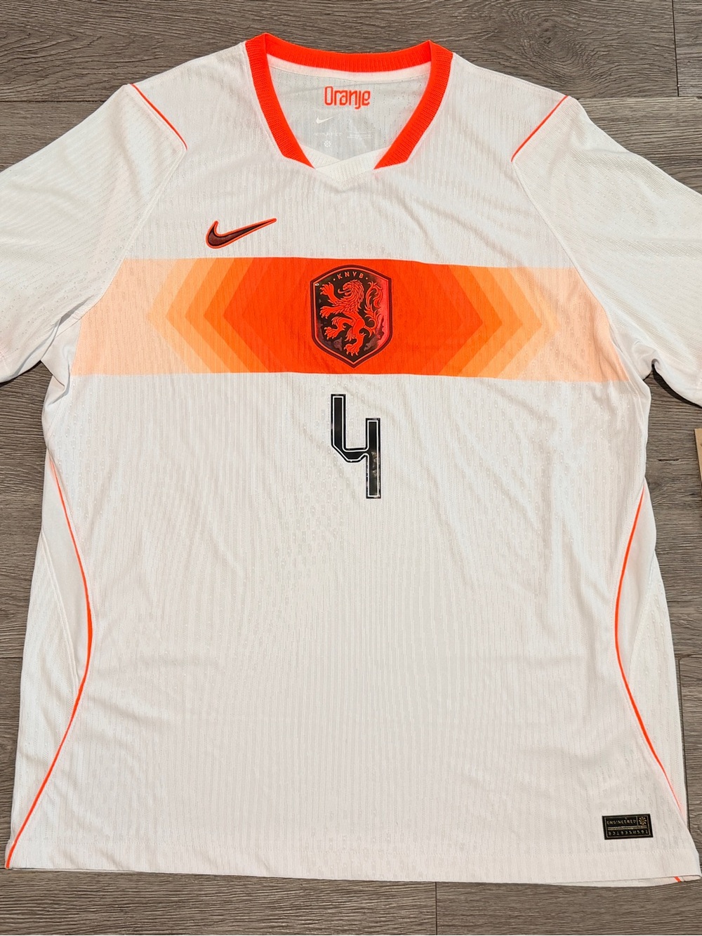 NIKE NETHERLANDS ADV 2026 FIFA WORLD CUP JERSEY VVD VIRGIL VAN DIJK #4 SIZE XL